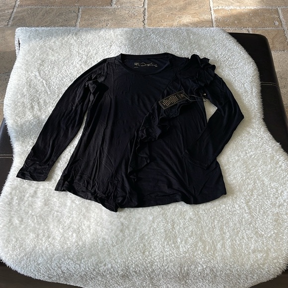 DG2 Diane Gilman Ruffle Front Top 613-558 - Picture 6 of 11